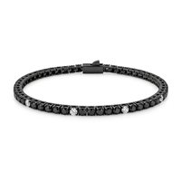 Bracelet John Richmond Homme Tennis Lab in Titane Diamante Lab Grown 5.70 Ct JRTM11BW - JRTM11BW